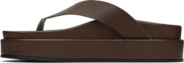 Ancient Greek Sandals Brown Charys 2flatform Flip-Flops - Image 3