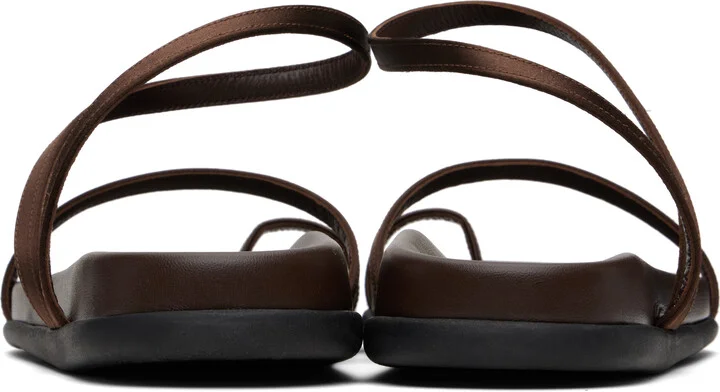 Ancient Greek Sandals Brown Eleftheria Footbed Sandals - Image 2