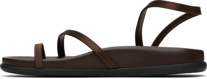 Ancient Greek Sandals Brown Eleftheria Footbed Sandals - Image 3