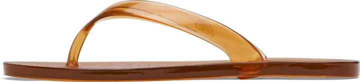 Ancient Greek Sandals Brown Jelly Flip-Flops - Image 3