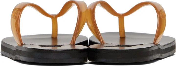 Ancient Greek Sandals Brown Saionara Jelly Flip-Flops - Image 2