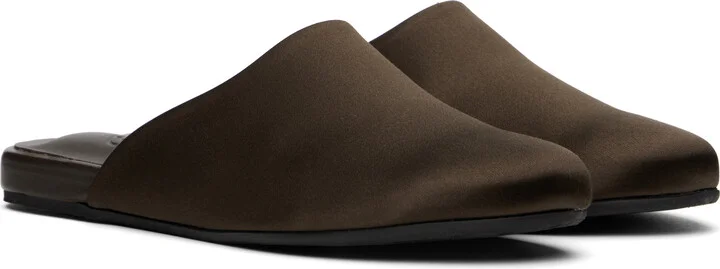 Ancient Greek Sandals Brown 'The Slipper' Slippers - Image 4