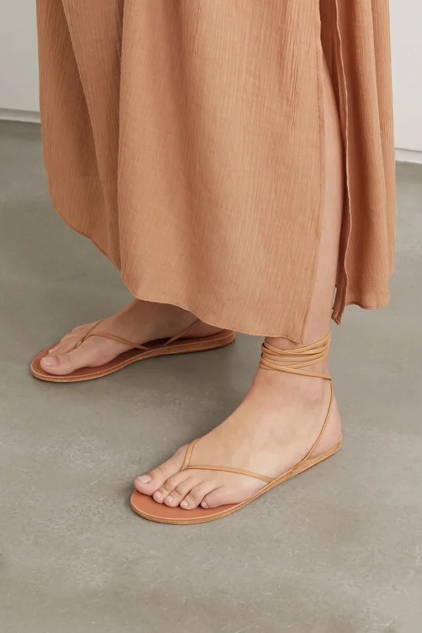 Ancient Greek Sandals - Celia Leather Sandals - Neutrals - Image 2