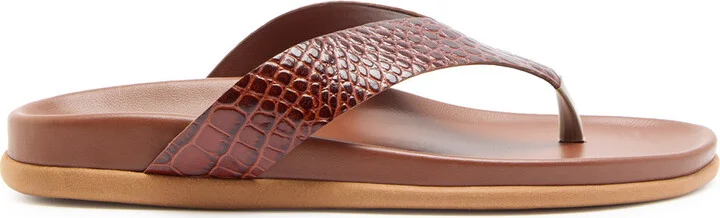 Ancient Greek Sandals Charys Footbed Leather Flatform Sandals