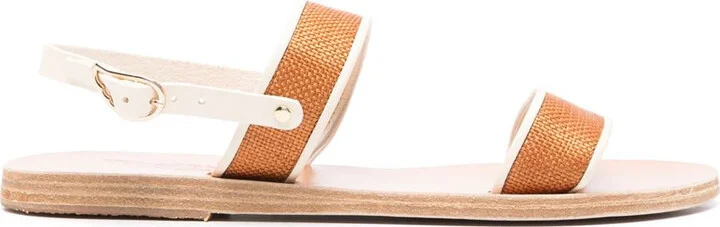 Ancient Greek Sandals Clio Nappa/Raffia Shoes