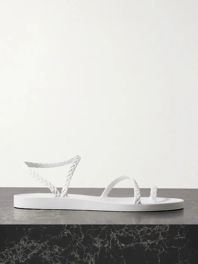 Ancient Greek Sandals - Eleftheria Rubber Sandals - White