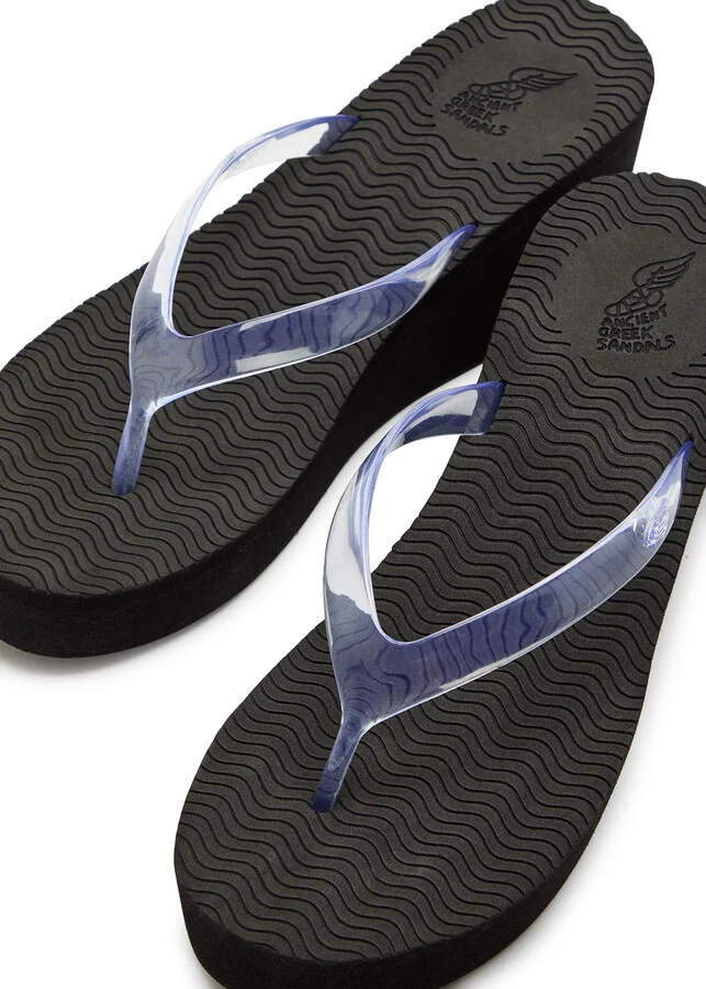 Ancient Greek Sandals Etheria 80 Wedge Flip Flops - Image 3