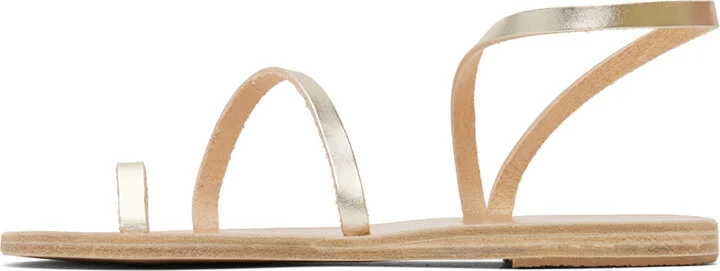 Ancient Greek Sandals Gold Apli Eleftheria Sandals - Image 3