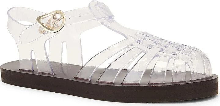 Ancient Greek Sandals Homeria Jelly Sandal in White - Image 2
