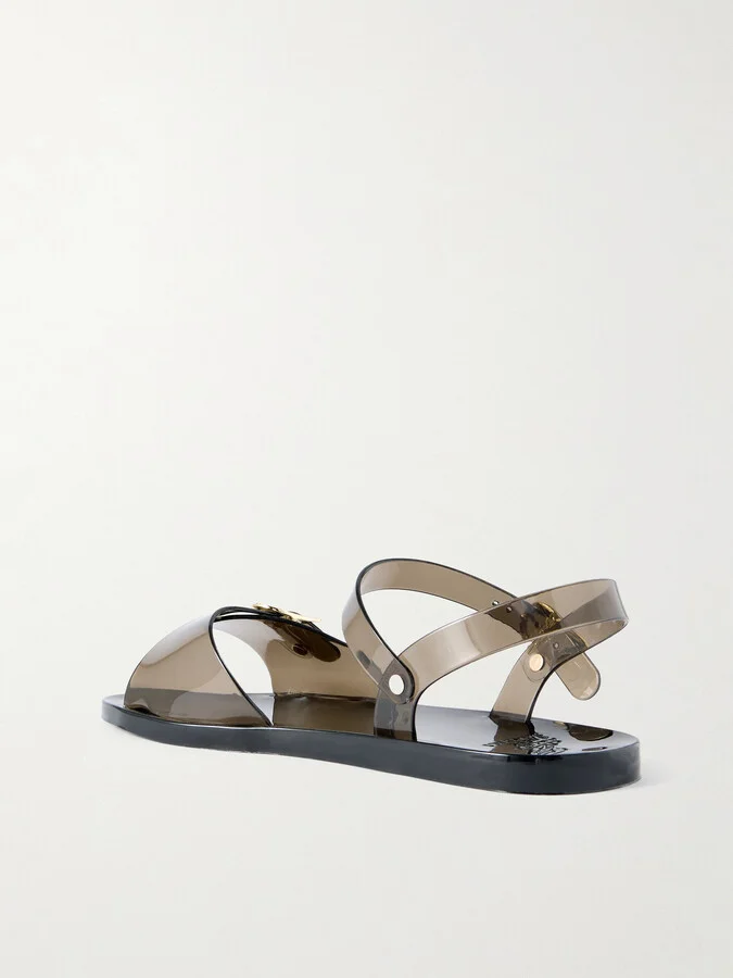 Ancient Greek Sandals - Irini Recycled-pvc Slingback Sandals - Black - Image 3