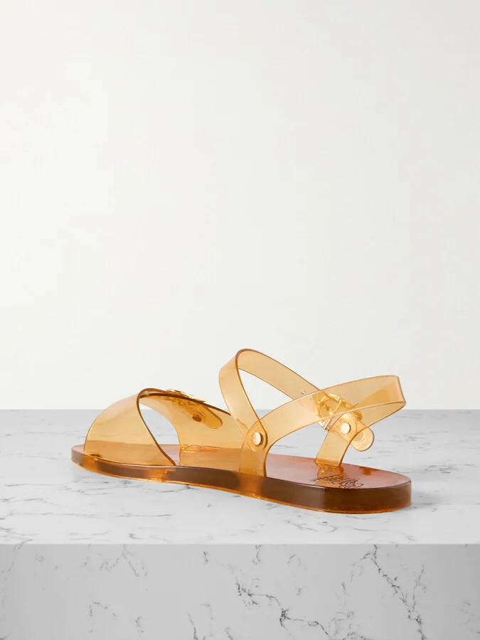 Ancient Greek Sandals - Irini Recycled-pvc Slingback Sandals - Brown - Image 3