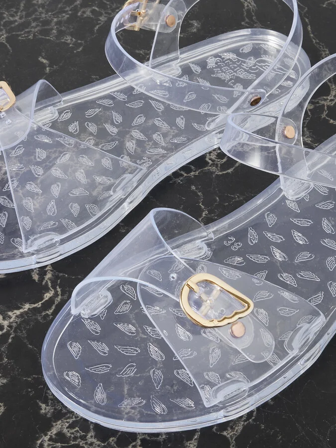 Ancient Greek Sandals - Irini Recycled-pvc Slingback Sandals - Neutrals - Image 4