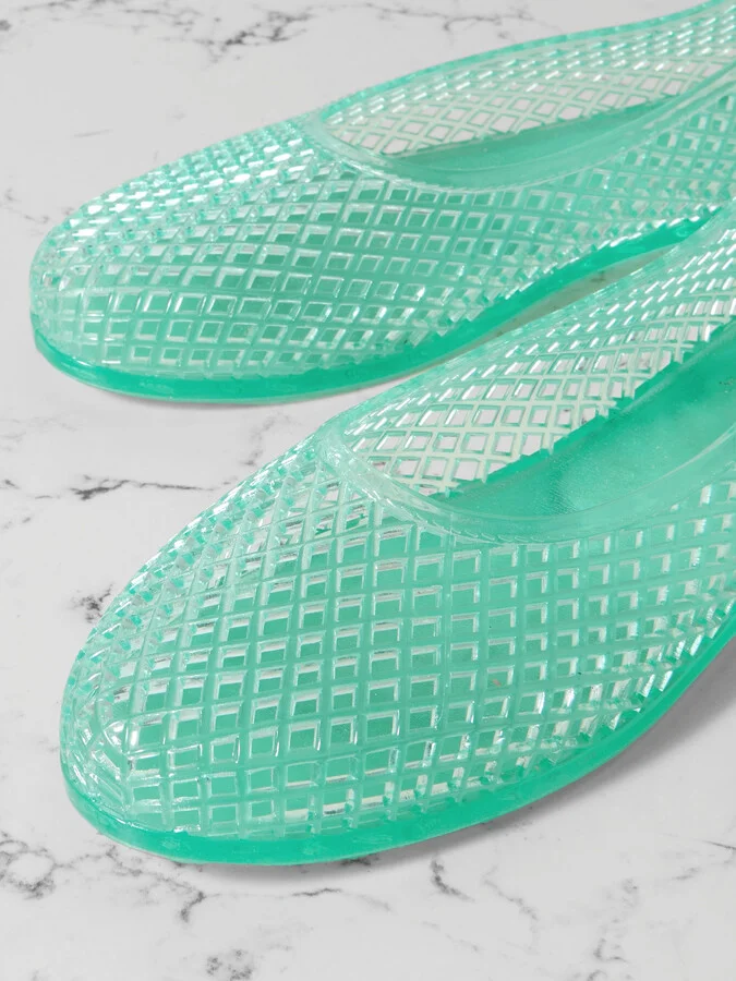Ancient Greek Sandals - Iro Pvc Ballet Flats - Blue - Image 4