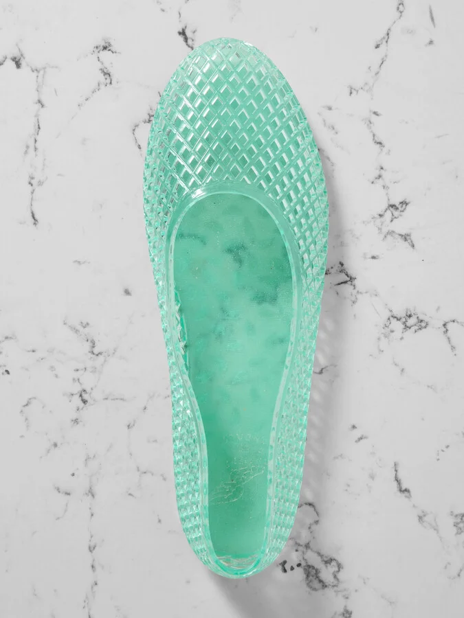 Ancient Greek Sandals - Iro Pvc Ballet Flats - Blue - Image 5