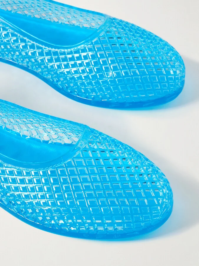 Ancient Greek Sandals - Iro Pvc Ballet Flats - Blue - Image 4