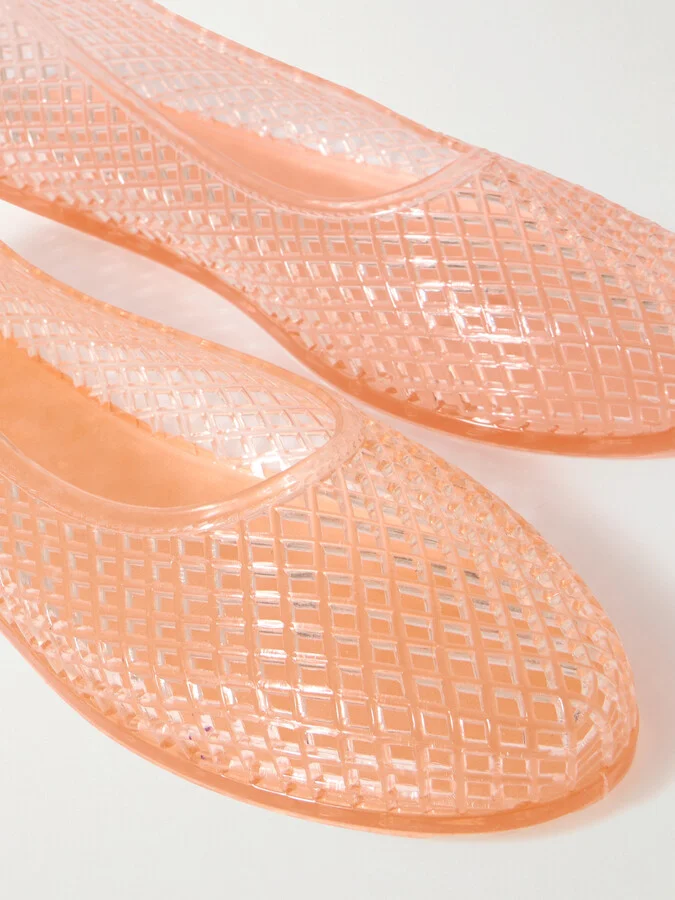 Ancient Greek Sandals - Iro Pvc Ballet Flats - Pink - Image 4