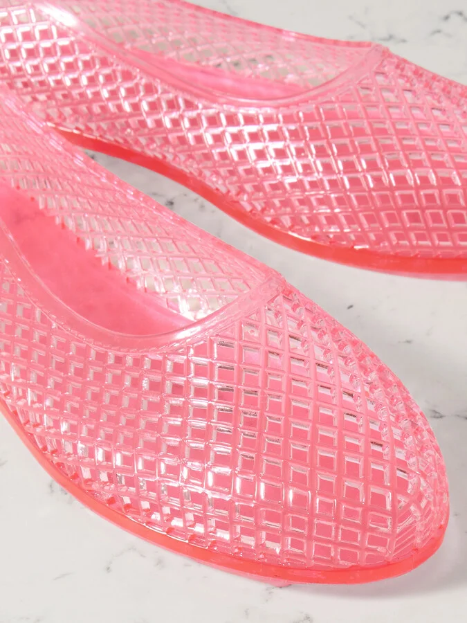 Ancient Greek Sandals - Iro Pvc Ballet Flats - Pink - Image 4