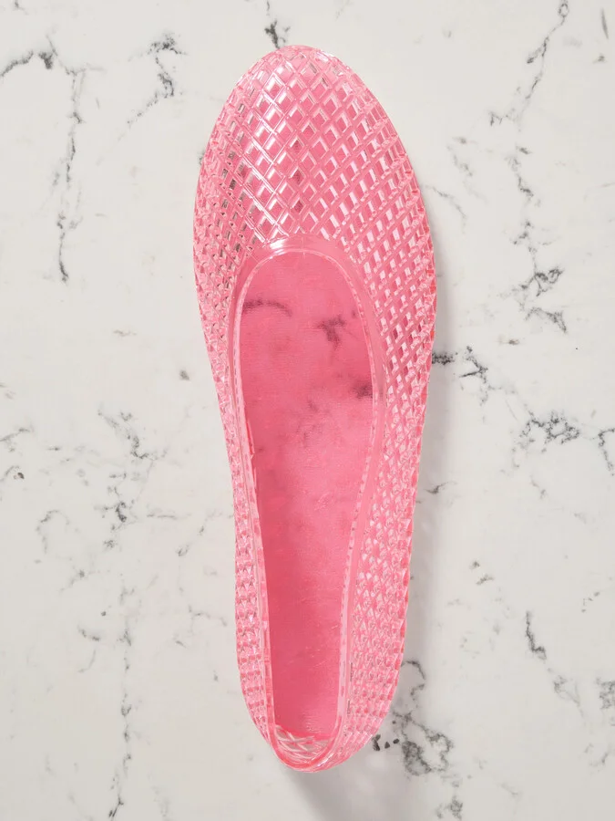 Ancient Greek Sandals - Iro Pvc Ballet Flats - Pink - Image 5