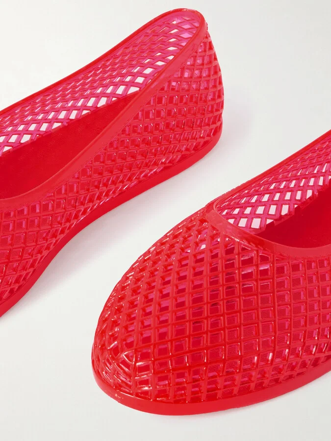 Ancient Greek Sandals - Iro Pvc Ballet Flats - Red - Image 4