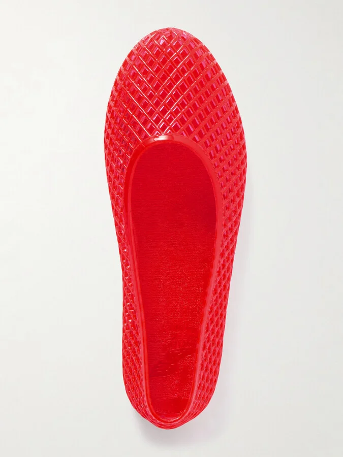 Ancient Greek Sandals - Iro Pvc Ballet Flats - Red - Image 5