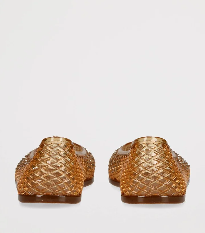 Ancient Greek Sandals Jelly Crystal-Embellished Iro Ballet Flats - Image 2