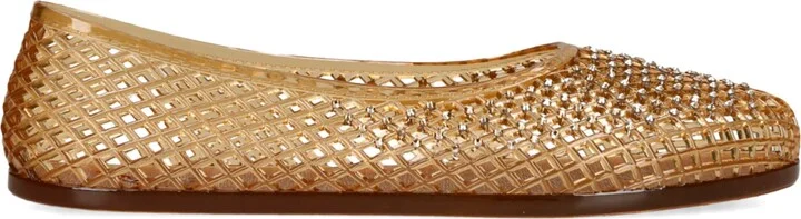 Ancient Greek Sandals Jelly Crystal-Embellished Iro Ballet Flats