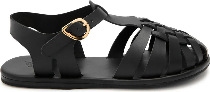 Ancient Greek Sandals Karina Woven Leather Sandals