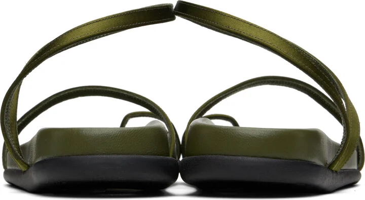 Ancient Greek Sandals Khaki Eleftheria Footbed Sandals - Image 2