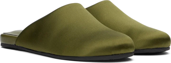 Ancient Greek Sandals Khaki 'The Slipper' Slippers - Image 4