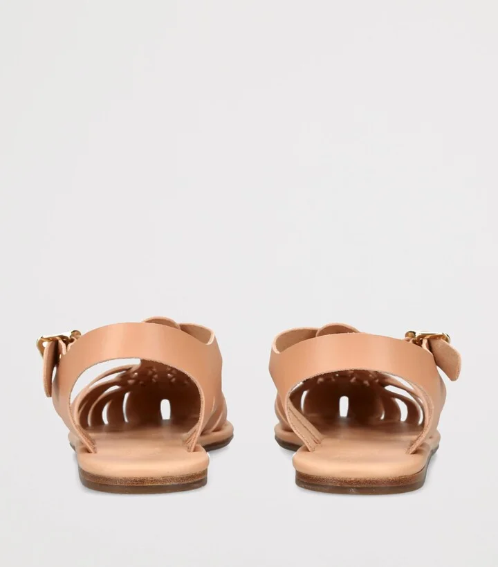 Ancient Greek Sandals Leather Karina Fisherman Sandals - Image 2