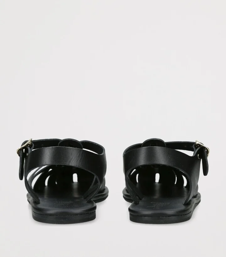 Ancient Greek Sandals Leather Karina Fisherman Sandals - Image 2