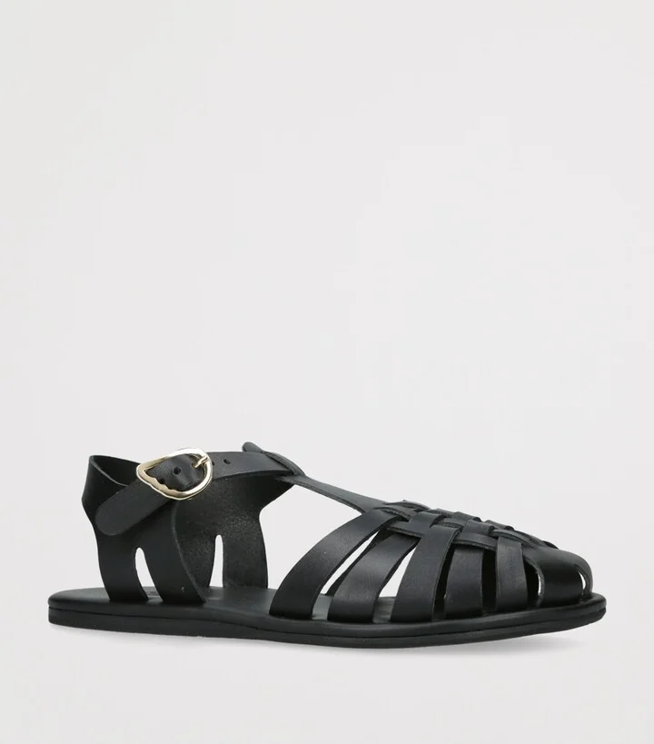 Ancient Greek Sandals Leather Karina Fisherman Sandals - Image 3