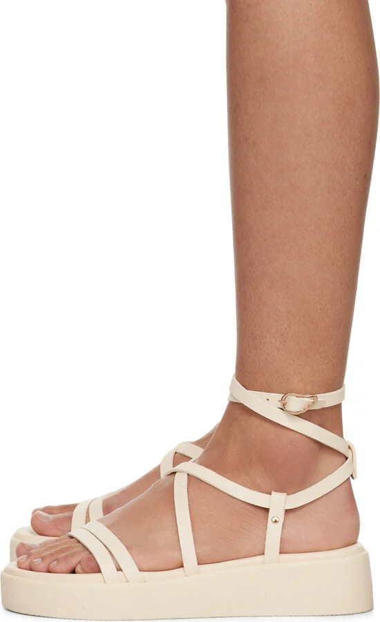 Ancient Greek Sandals Off-White Aristea Sandals - Image 3