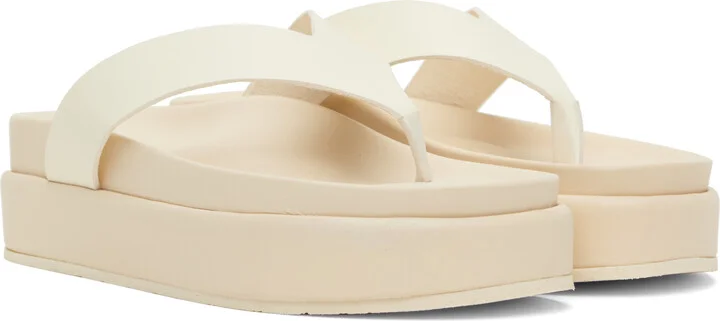 Ancient Greek Sandals Off-White Charys 2flatform Flip-Flops - Image 4