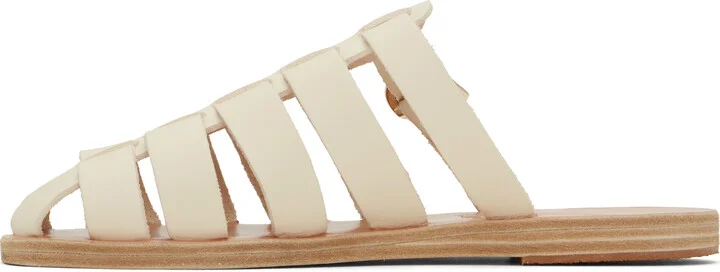 Ancient Greek Sandals Off-White Cosmia Sandals - Image 3