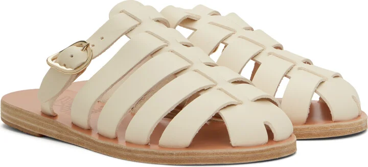 Ancient Greek Sandals Off-White Cosmia Sandals - Image 4