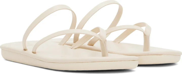 Ancient Greek Sandals Off-White Flip Flop Sandals - Image 4