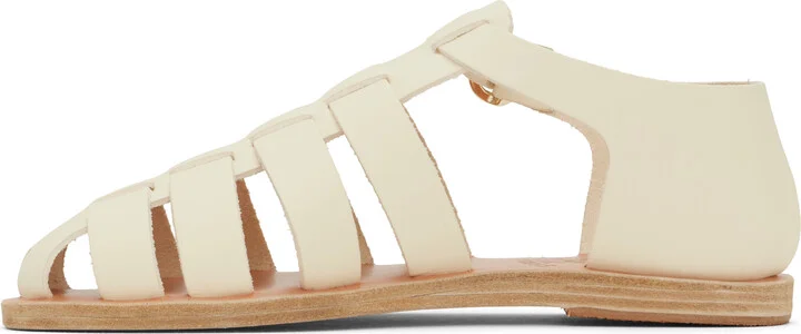 Ancient Greek Sandals Off-White Homeria Sandals - Image 3