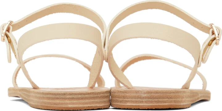 Ancient Greek Sandals Off-White Irida Flat Sandals - Image 2