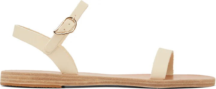 Ancient Greek Sandals Off-White Irida Flat Sandals