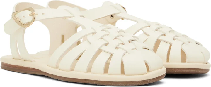 Ancient Greek Sandals Off-White Karina Sandals - Image 4