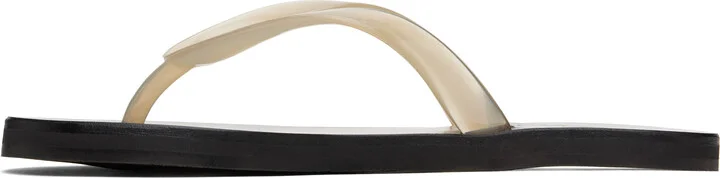 Ancient Greek Sandals Off-White Saionara Jelly Flip-Flops - Image 3