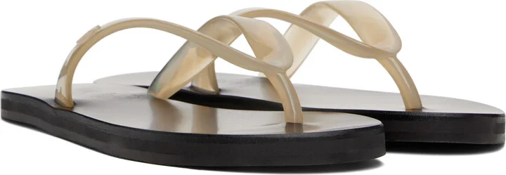 Ancient Greek Sandals Off-White Saionara Jelly Flip-Flops - Image 4