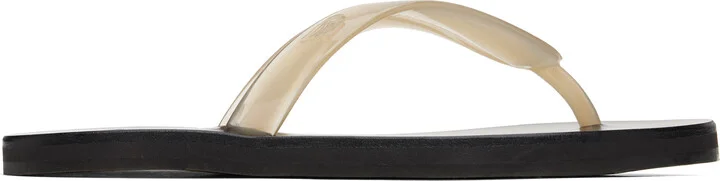 Ancient Greek Sandals Off-White Saionara Jelly Flip-Flops