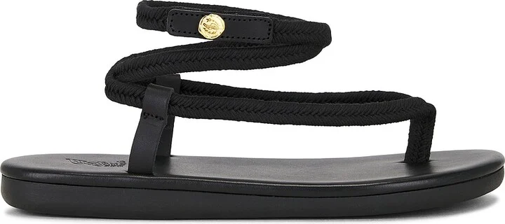Ancient Greek Sandals Ormi Sandals in Black