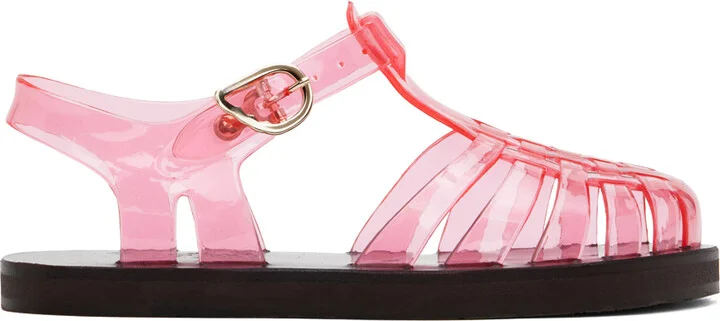 Ancient Greek Sandals Pink Homeria Jelly Sandals