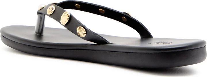 Ancient Greek Sandals Saionara Embellished Leather Sandals - Image 2