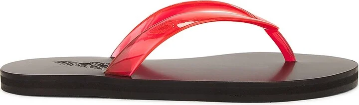 Ancient Greek Sandals Saionara Jelly Flip Flop in Red