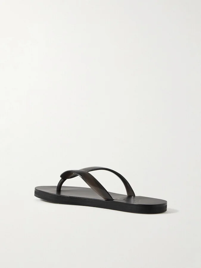 Ancient Greek Sandals - Saionara Jelly Pvc Flip Flops - Black - Image 3