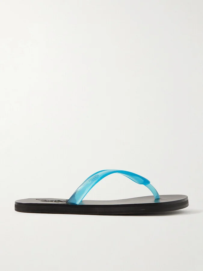 Ancient Greek Sandals - Saionara Jelly Pvc Flip Flops - Blue